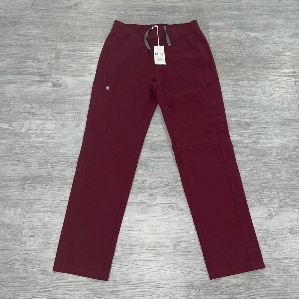 FIGS Technical Collection Axim Scrub Pants Size M Men's Red Nurse Medical T2001